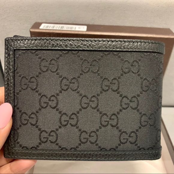 NWT Gucci GG Guccissima Bifold wallet black - Picture 3 of 7